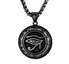 Colgante de Ojo de Horus retro europeo y americano, collar de juego personalizado, colgante punk creativo para hombre, outlet de fábrica