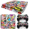 Console de Jogo Ps4 Slim Adesivo de Corpo Inteiro Skin Adesivo Bomb Skin Filme Colorido de Corpo Inteiro