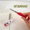 Suministros de Oficina y Estudio Mini de Seguridad Creativos para Niños Pequeños Tijeras Pequeñas Lindas Portátiles Tijeras con Forma de Bolígrafo
