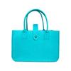 Bolso de mano de fieltro grueso con hebilla de color sólido, bolso de compras de gran capacidad, bolso de regalo de mano, bolso de fieltro personalizado