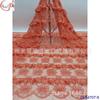 Vestido de renda Princess floral fresco com malha bordada vazada em tecido de renda solúvel em água Design de vestuário feminino europeu e americano