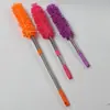 Cepillo para Quitar el Polvo de Coche para el Hogar Extensible de Chenilla Plumero de Acero Inoxidable Extensible Cepillo de Limpieza sin Pelusa