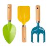Herramientas de jardinería de madera maciza, pala para macetas de exterior para flores y plantas, recogedor de suculentas marinas, herramientas de plantación para niños, excavador de arena, traje de jardinería