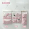 Bolsa de Almacenamiento Colgante de Tela de Algodón y Lino, Montaje en Pared, Detrás de la Puerta, Habitación de Estudiante, Mesita de Noche, Bolsa Pequeña de Tela Linda