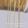 Corrente de Pérola Argola Preenchida com Ouro 14K, Corrente Roller, Corrente de Elo O, Corrente Solta, Pulseira DIY, Colar, Acessórios Gargantilha dos EUA