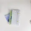 Cubierta para Agenda de Hojas Sueltas A6 Estrella Flash Hebilla Doble PVC de Colores Estilo Ins Láser Portatarjetas de 6 Agujeros