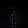 Botella de codo para limpieza de pestañas, resistente al agua, con forma de olla doblada, vacía, herramienta auxiliar para limpieza de pestañas.