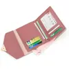Carteira curta feminina de moda personalizada carteira em formato de coração bolsa curta feminina versátil porta-moedas porta-cartões porta-cartões atacado de fábrica