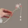 Presilhas de Cabelo Exclusivas Estilo Antigo no Atacado, Presilhas de Cabelo Flor de Magnólia, Acessórios de Cabelo com Franjas, Presilhas de Cabelo em Formato de U de Alta Qualidade