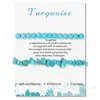 Pulsera de grava de piedra natural para tarjetas 2023 nueva moda femenina OL doble capa para hombres y mujeres pulsera de novias comercio exterior exclusivo