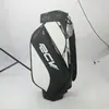 Bolsa de Golf Simple Personalizada en Blanco y Negro, Bolsa para Palos, Bolsa Exterior de PU para Hombres y Mujeres, Fábrica de Personalización de Accesorios de Golf
