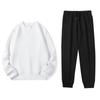 Sudadera con cuello redondo de color liso, algodón jelly grueso, traje juvenil para hombre, pantalón de chándal para hombre, marca de tendencia americana, Otoño e Invierno 2024