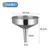 Embudo de Acero Inoxidable Diámetro Grande Fuga de Aceite Embudo para Vino Uvas Fuga de Salsa Tamaño Diámetro Embudo 8cm-20cm