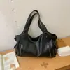 Bolsa de Motocicleta Outono/Inverno 2026 para Mulheres, Simples e de Grande Capacidade, Estilo Europeu e Americano, Bolsa de Ombro e Transversal, Bolsa de Viagem, Grande Capacidade para o Dia a Dia