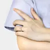 Anillo de Plata de Ley S925 Más Vendido en Europa y América Que No Se Desvanece Moda Europea y Americana Anillo de Zirconia Corona Anillo de Boda para Mujer Nicho de Alta Gama