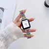 Para Apple AppleWatch7-1 Generación Tres Cepas Correa de Resina con Diamantes iWatch se Correa de Metal Disponible