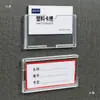 Suporte de Exibição de Adesivo de Nome Transparente Slot para Cartão de Etiqueta de Nome do Produto Slot para Etiqueta de Preço do Item Etiqueta de Preço do Item Descrição do Item