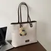 Bolsa tote transfronteiriça moderna de grande capacidade, nova moda outono 2026 bolsa de ombro feminina, bolsa simples casual de antebraço