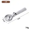 Cuchara para Helado Estilo metralla, Cuchara para Frutas, Cuchara para Sandía, Cuchara para Helado Doméstica de Acero Inoxidable, Cuchara para Helado