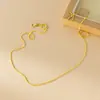 Corrente de clavícula estilo luxo leve banhada a ouro prata de lei 925 18 polegadas Corrente única de amendoim primorosamente trabalhada colar feminino versátil Q0272
