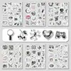 100 pegatinas caricatura rosa niña corazón ins estilo simple pegatinas para cuenta de mano decorativas funda para teléfono móvil equipaje pegatinas de corte de película