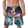 Pantalones cortos de playa de verano para hombre con estampado 3D de olas y estampado de olas, deportivos e informales.