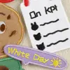 Ventas Directas de Fábrica Galletas de Chocolate Originales de Dibujos Animados Letras Inglesas Accesorios Decorativos DIY para Ropa Pegatinas de Tela para Planchar