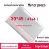 Sacola autoadesiva personalizada para embalagem de roupas, vegetais, saco plástico transparente, 5 fios, 8 fios, venda direta da fábrica, 30*45 cm