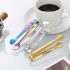 Pinza para Hielo Acero Inoxidable 304 Pinza para Cubos de Azúcar de Café Pinza Pequeña Engrosada Cubo de Hielo Pinzas para Hielo Pinza Rosa