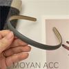Diadema fina de cuero coreano para el cabello, aro para el cabello prensado que combina con todo, horquilla elegante y sencilla para mujer, accesorios para el cabello de alta gama populares en Internet.