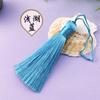 Nudo chino borla pendiente de oreja pendientes marcapáginas diy colgante de abanico de oreja para colgar accesorios de ropa cheongsam Hanfu material