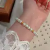 Pulsera de Perlas Irregulares Francesas Pulsera para Mujer Nicho Lujo Ligero Exquisita Moda Oro Media Pulsera Accesorios de Pulsera