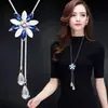 Versión coreana del nuevo collar cadena para suéter de temperamento simple para mujer cadena larga Joker ropa otoño e invierno borla Colgante de joyería venta al por mayor