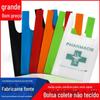 Bolsas colete de tecido não tecido em estoque em Guangzhou, Sacolas de compras para shoppings, Sacolas de presente em branco com impressão de logotipo, Personalização ecológica