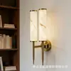 Luminária de Parede de Mármore de Luxo Leve Moderna Nórdica para Parede de Fundo de Sala de Estar, Quarto, Luminária de Cabeceira, Corredor de Hotel, Corredor, Luminária de Parede Decorativa
