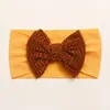 Nueva Diadema Elástica de Nylon para Bebé Otoño Europeo y Americano Accesorios para el Cabello a Cuadros de Terciopelo Dorado Diadema para Bebé