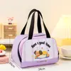 Bolsa Térmica para Marmita para Estudantes e Trabalhadores de Escritório, Bolsa de Almoço, Bolsa Térmica, Bolsa de Mão com Folha de Alumínio Espessa, Bolsa Térmica Fofa para Marmita