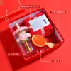 Caja de Regalo de Vasos de Vidrio Set Multicolor con Martillo de Ajenjo/Toalla/Paraguas/Abanico, Combinable Libremente Souvenir Práctico