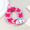 Tiara Trançada Colorida Elástico de Cabelo Pulseira de Cabelo Elástico Dupla Face para Casal Headband de Alto Valor Corda de Cabelo para Mulheres