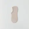 Meias Invisíveis Finas Femininas, Meias Respiráveis de Malha para Primavera e Verão, Meias de Barco Antiderrapantes de Silicone Cor Sólida Estilo Japonês