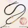 Cordão para pingente de borboleta estilo chinês, cordão de pescoço ajustável feito à mão, adequado para pingentes de jade e ágata