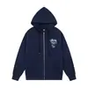 Sudadera con cremallera bordada Stussy x NK Cruzada Conjunto casual deportivo con felpa Juego de joggers holgados