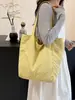 Bolso de Hombro Nuevo de Verano con Pliegues, Bolso Simple y de Moda Estilo Ins, Bolso para Viajes Diarios con Doble Bolsillo y Gran Capacidad