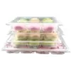 Cajas desechables para dumplings, cajas de almacenamiento para congelación rápida, cajas compartimentadas para almacenar dumplings cocidos y crudos, cajas de embalaje de grado alimenticio para llevar, uso comercial