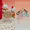 Oro puro 999, cada vez más popular, pequeño colgante de oro, serie de pata de gato flocado, cordón, regalo promocional de tienda de oro