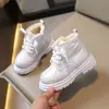 Botas de Nieve Nuevas de Invierno para Niños Zapatos de Algodón Cálidos Forrados de Lana Botines Cortos Zapatos de Bebé para Niños Botas Martin de Algodón para Niñas