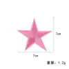 Patche de Tecido Bordado Tamanho Grande Estrela de Cinco Pontas Patche Patche para Passar Ferro Acessórios de Roupa Chapéu Bolsa Decoração Patche
