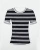 Puro algodão terry pano 330g outono moda feminina camisola pano algodão terry tecido listrado home wear tecido
