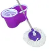 Mopa Rotatoria de Doble Accionamiento Lavado sin Manos Mopa Perezosa Uso Dual Seco y Húmedo para el Hogar Mopa para Suelos Mopa de Limpieza Cubo para Mopa
