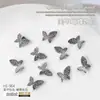 Accesorios para Uñas Metal Mariposa Oro Plata Blanco K Corbata Japonesa 3D Cinta Flotante Mariposa Accesorios de Decoración de Uñas